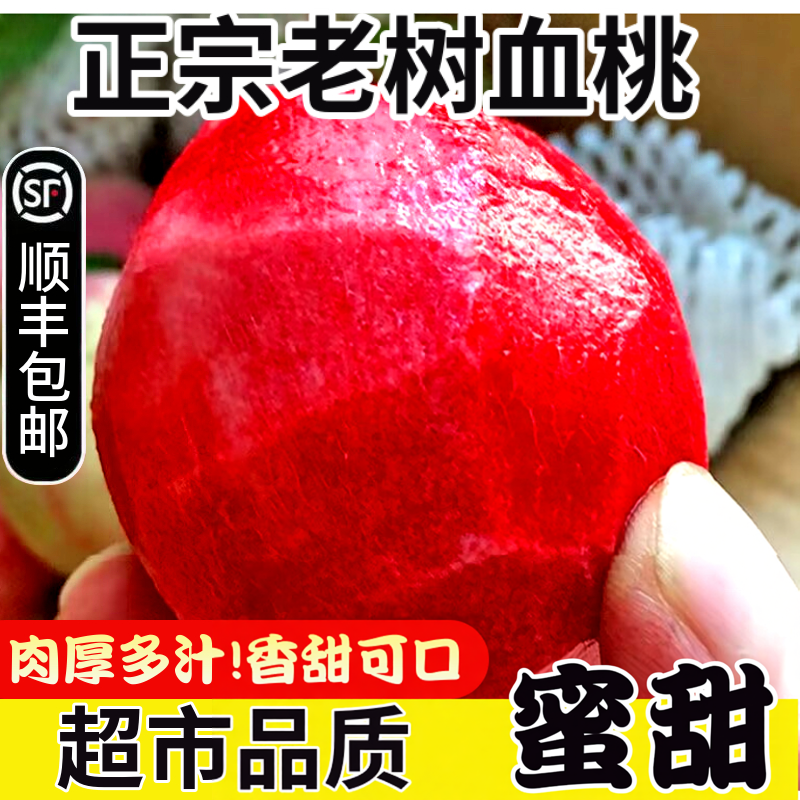 胭脂红血桃子红肉朱砂脆