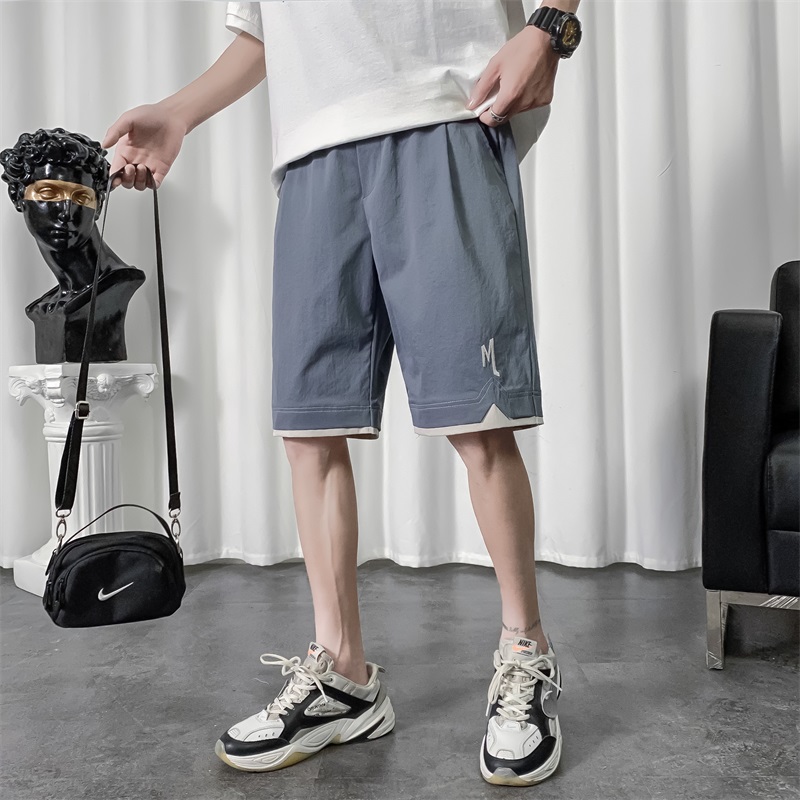 夏季短裤男外穿潮流宽松休闲沙滩裤ins潮牌男生帅气运动五分裤子
