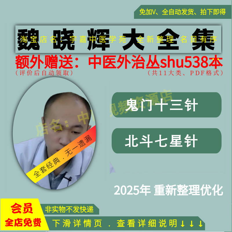 魏晓辉鬼门十三针中医视频全套音频全集从入门到精通