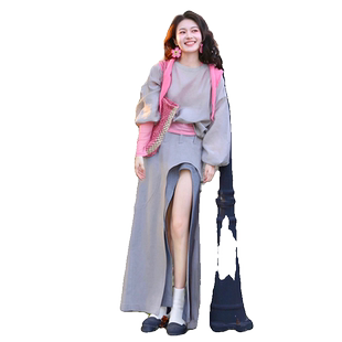 时尚运动套装女2026夏季韩版休闲盐系洋气减龄卫衣半身裙子两件套