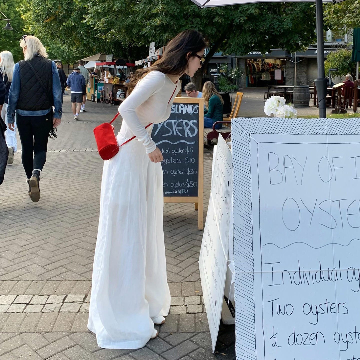 早秋ootd穿搭一整套白色休闲套装