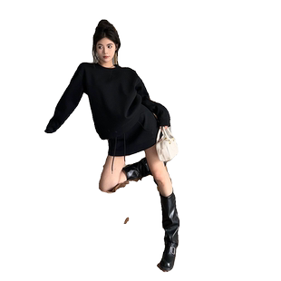 运动套装女2025春季新款时尚高级感小个子休闲卫衣半身裙子两件套