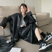 气质高级感小香风时尚 2025新款 皮衣外套半身裙两件套洋气 女装 秋季