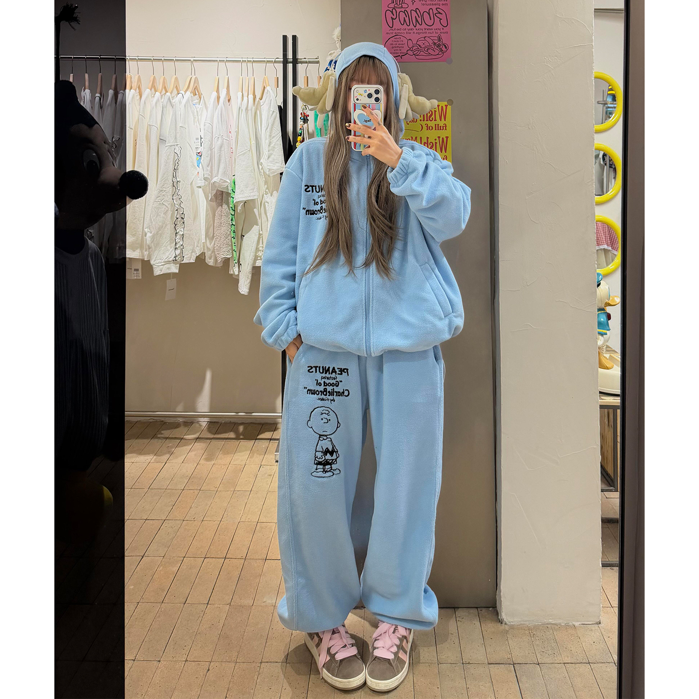 独特漂亮巨好看的冬装加绒一整套