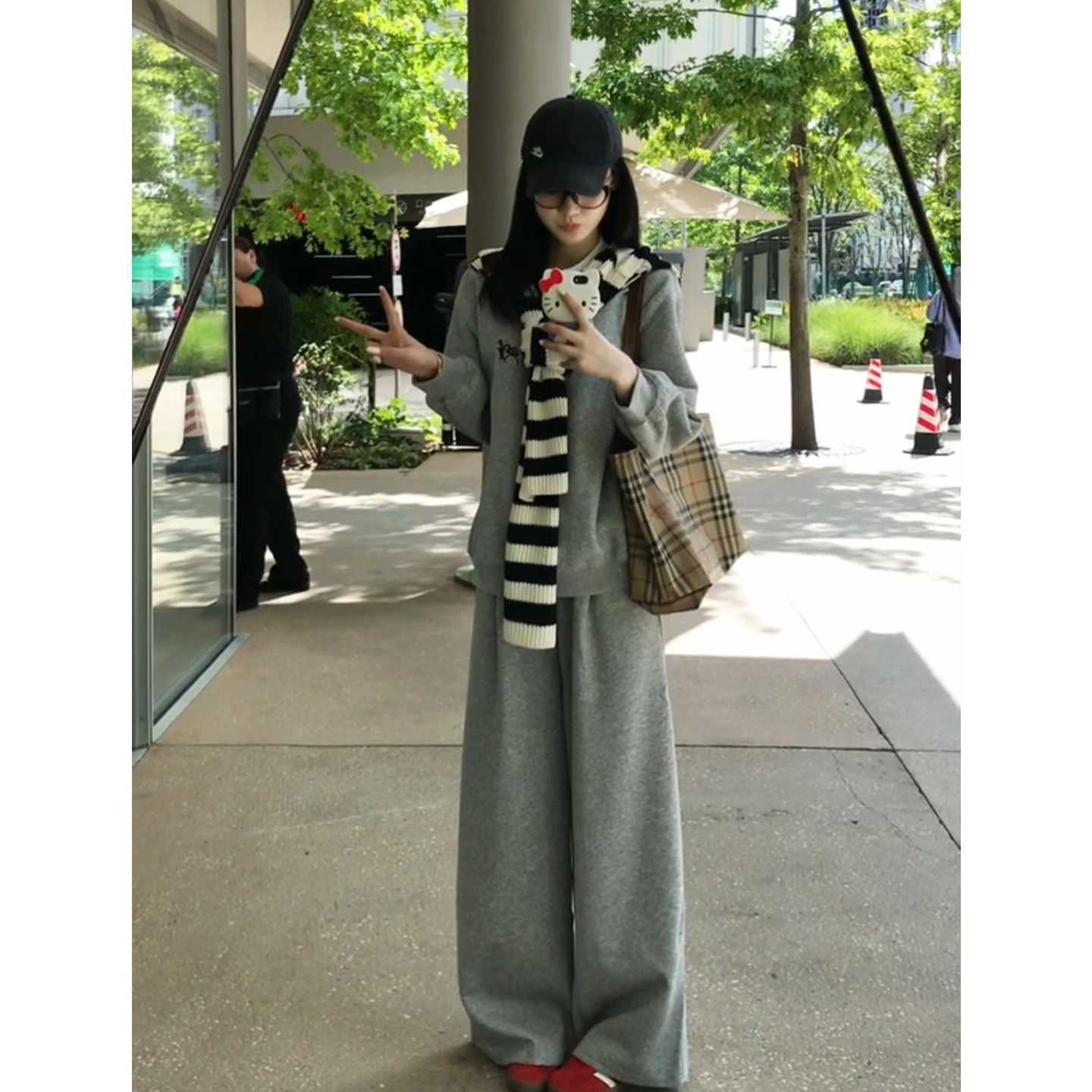 超火慵懒休闲运动卫衣套装女春秋