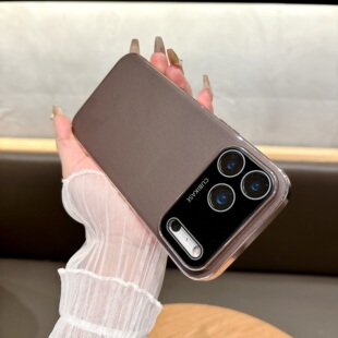 适用苹果17promax手机壳iPhone17pro保护套新款镜头全包真皮17Air官方新品17外壳高档防摔女超薄奢华素皮男士