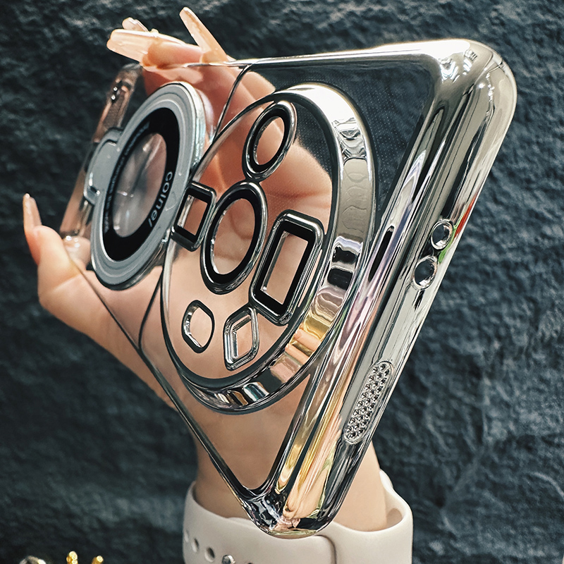 适用超薄无边框磁吸支架小米12sultra手机壳新款米12SUltra裸机手感米12SULTRA简约高档5g透明电镀硬壳男女款