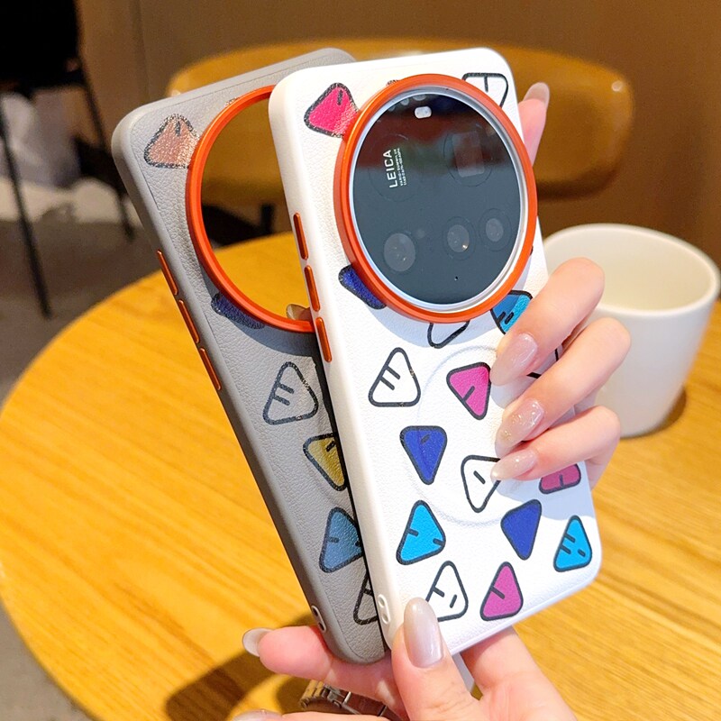 适用小米15ultra手机壳14ultra保护壳皮纹创意磁吸镜头保护全包防摔外壳金属路合金镜头独立按键保护套外壳