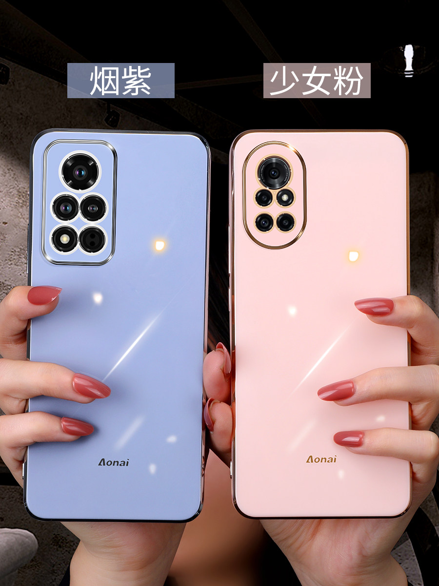 适用华为荣耀v40手机壳V40女网红新款潮牌v40镜头全包防摔硅胶软壳5G女款潮por男ins风华为honor奢华保护套