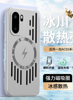 适用一加Ace6手机壳1+Ace6铝合金散热保护套全包镜头oneplusAce6防摔男女磁吸电镀磨砂oppo外壳简约高级商务