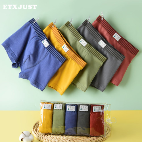 纯棉不夹屁股男孩不掉色平角内裤