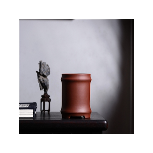 紫砂花盆竹节笔筒签筒兰花盆春兰绿云翠盖环球大富贵兰盆云竹盆