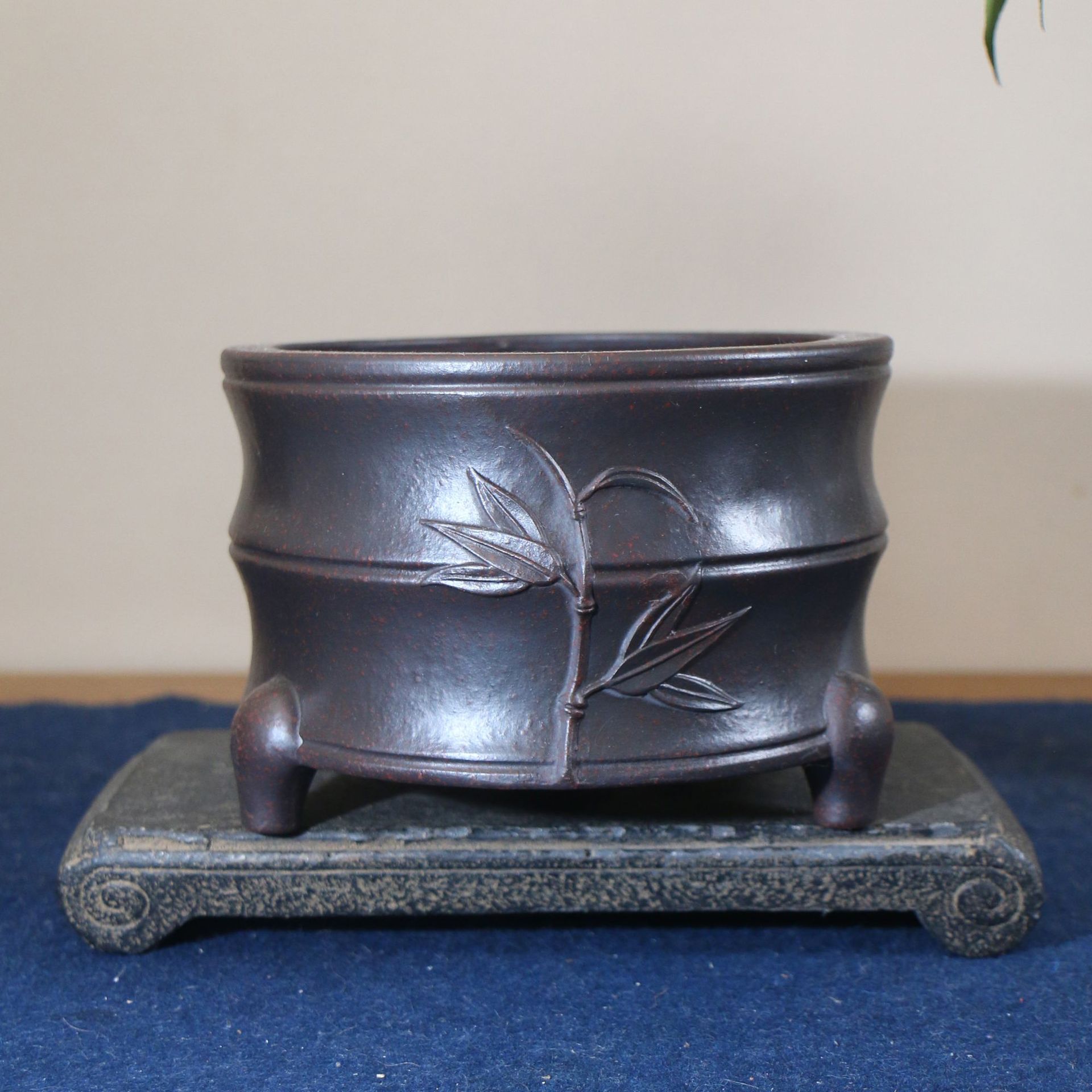 紫砂花盆手工盆景盆无孔水生植物铜钱草碗莲花中国风水盆水洗