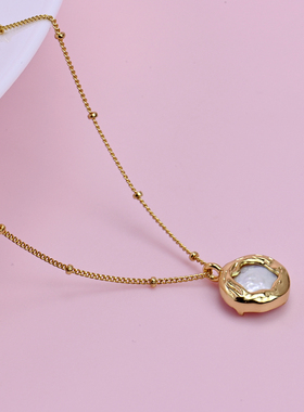 女双面佩戴设计天然淡水珍珠项链