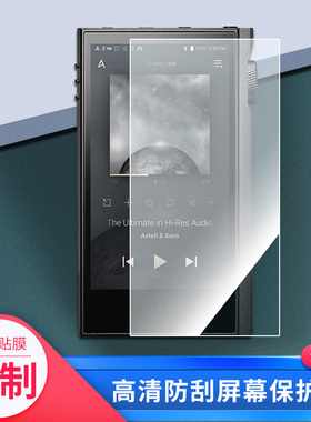 适用于艾利和（Iriver）Astell&Kern KANN MAX屏幕钢化玻璃膜防指纹贴膜 高清防划膜磨砂防反光吸附膜2张