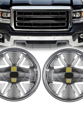适用GMC Sierra 汽车改装LED雾灯2007-2013年1500车型前杠超亮灯