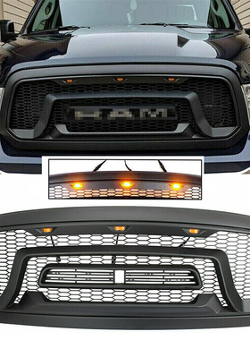 适用13-18年道奇公羊中网 黑色 ram1500改装中网原厂品质格栅进口