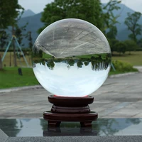 23 см прозрачного мяча+деревянная основа