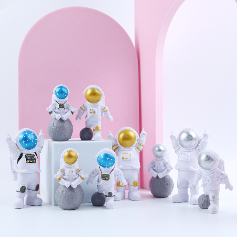 宇航员蛋糕装饰摆件网红男孩