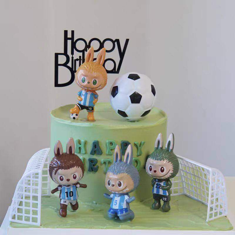 拉布布足球队生日蛋糕装饰摆件网红可爱立体labubu甜品烘焙装扮,节庆用品/礼品,节日装扮用品,淘宝优惠券,粉丝福利购,淘宝优惠卷