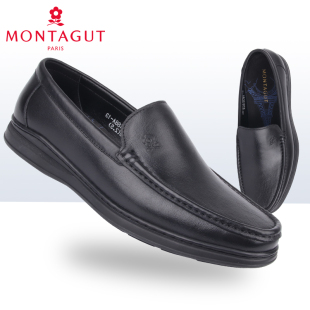 商务休闲平跟办公小码 新款 真皮男鞋 梦特娇男鞋 2022春季