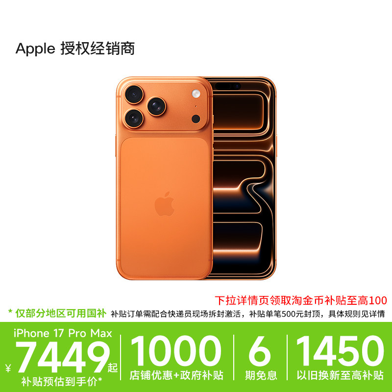 【6期免息/以旧换新至高补贴1500元】Apple/苹果 iPh