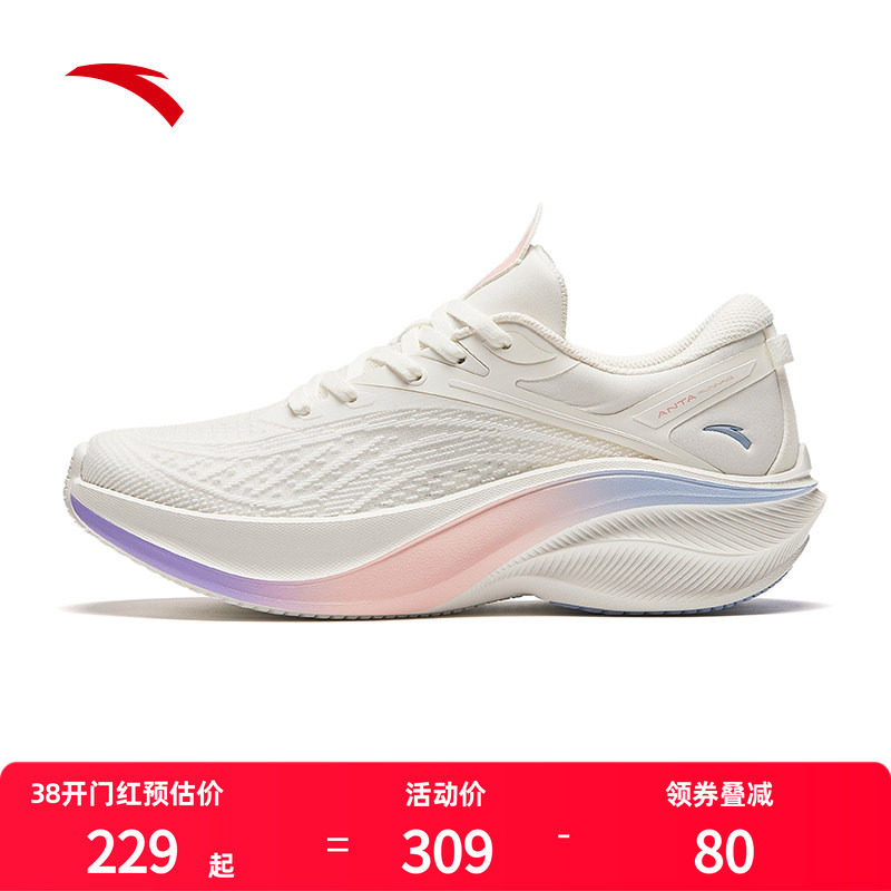 安踏叶子5跑步鞋女鞋轻便透气鞋子休闲鞋2026新款官方跑鞋运动鞋