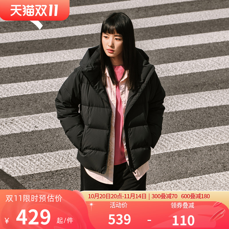 安踏短款羽绒服女士2025新款冬季