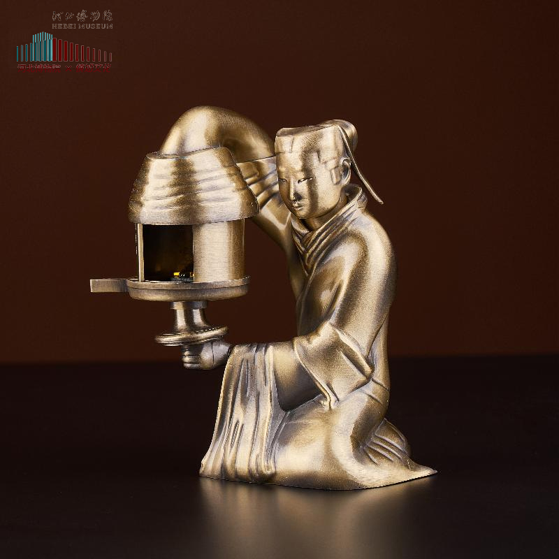 河北博物院长信宫灯可拆装摆件