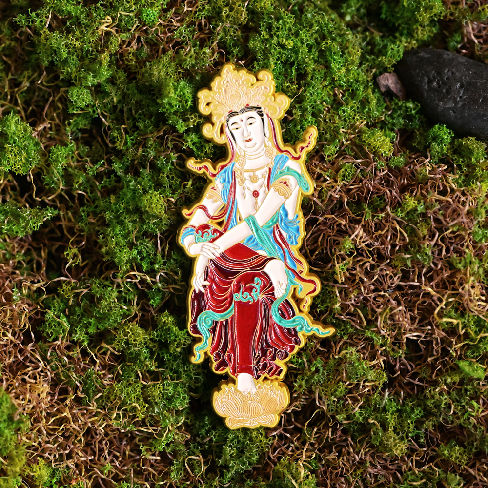 河北博物院东方美神正定隆兴寺倒坐观音金属冰箱贴博物馆文创