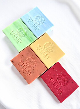 清-澳洲TILLEY植物香皂栀子花大溪地檀香5块100g组合新品组合