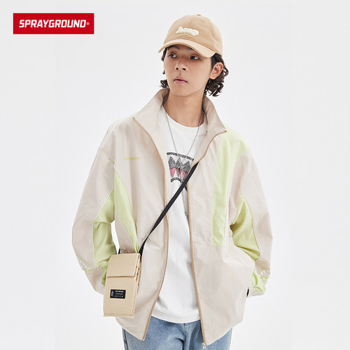 SprayGround2023撞色拼接夹克