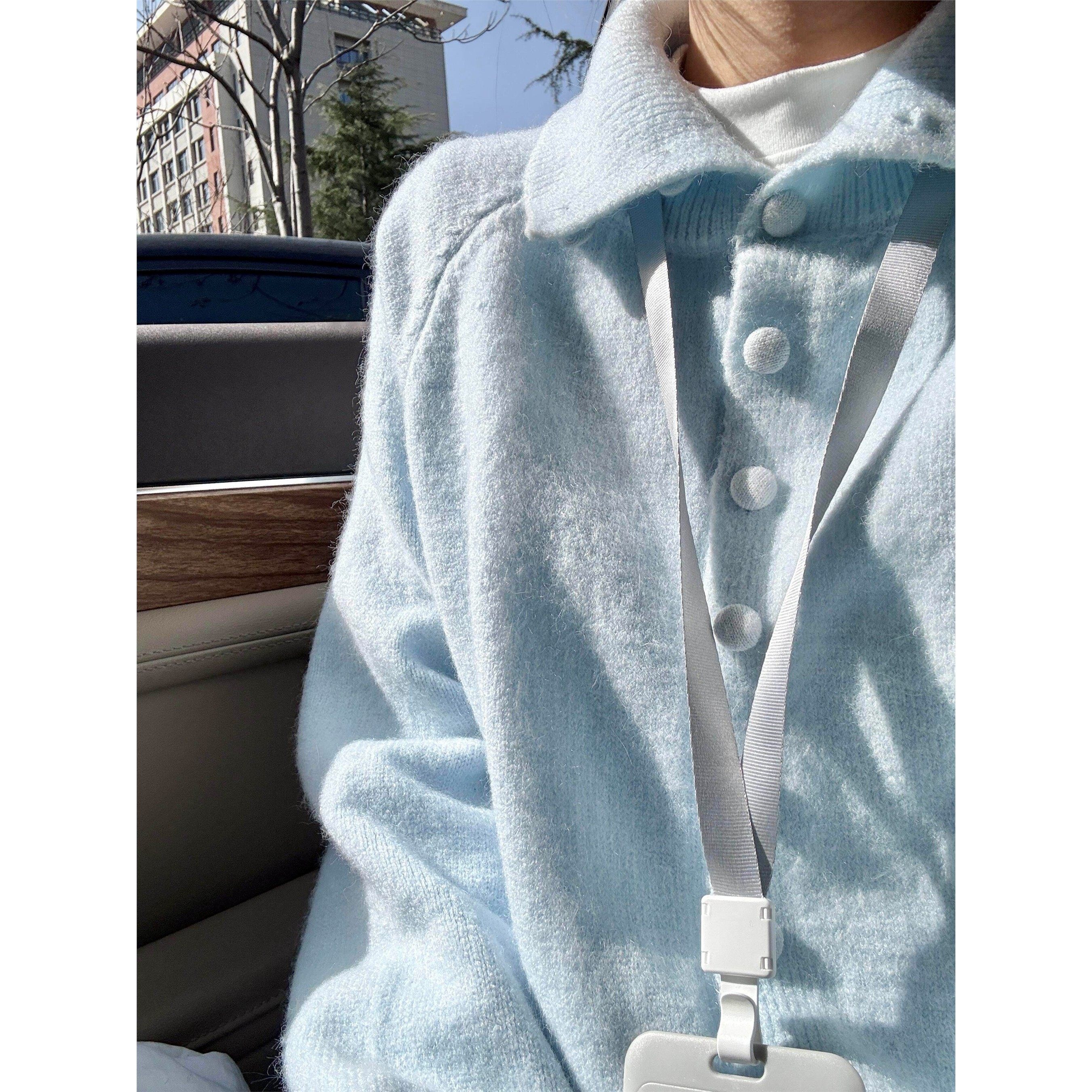 温柔风高领内搭软糯毛衣外套女秋冬2025韩系翻领外穿针织开衫上衣,女装/女士精品,毛针织衫,淘宝优惠券,粉丝福利购,淘宝优惠卷