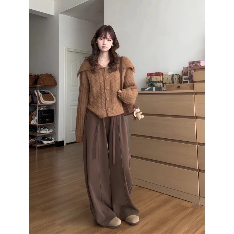 大码胖MM法式慵懒风大翻领针织开衫女秋冬季新款宽松显瘦毛衣外套,女装/女士精品,常规大码外套,淘宝优惠券,粉丝福利购,淘宝优惠卷