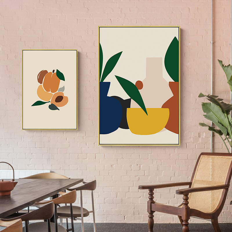 设计师款大气风莫兰迪色装饰画