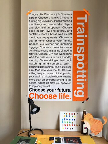 猜火车 Trainspotting 经典电影对白 美国进口海报装饰画