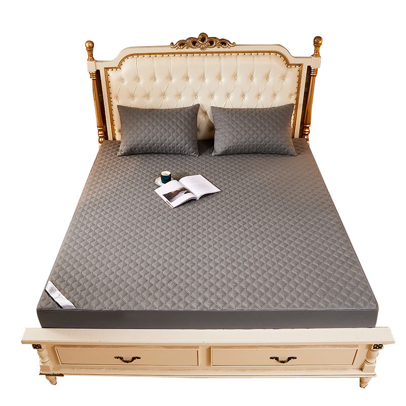 六面全包床笠单件防水隔尿透气床罩拉链式夹棉席梦思床垫保护套