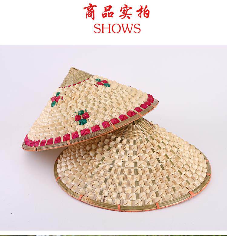 Large outdoors Go fishing Hat prop Bamboo Sunscreen Rainproof Antiquity show Farmer Agriculture Countryside Straw hatin the Accessories/Leather belt/Hat/Muffler , Hat  category - from Buy2taobao.com to provide professional Taobao agent buy service