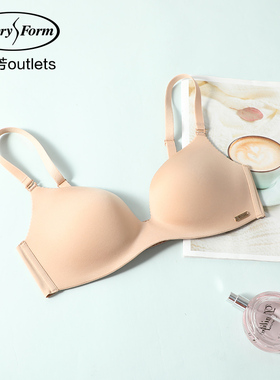 【贴合围】安莉芳官方奥莱光面薄款文胸舒适贴身无痕无钢圈内衣女