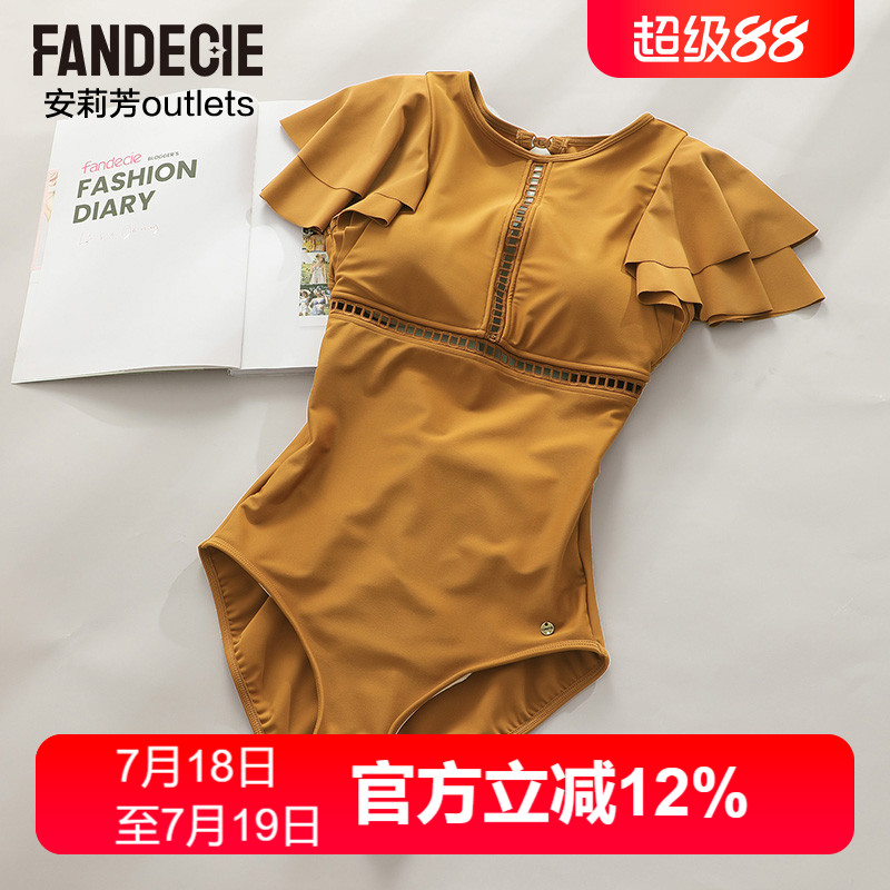 outlets泳衣芬狄诗性感露背女