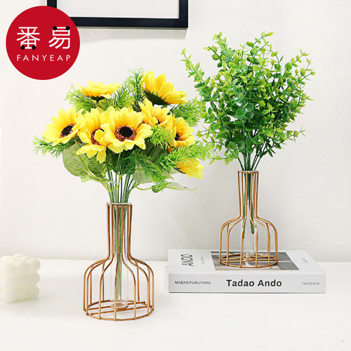 花瓶/干花A1pn008-花束插花桌面客厅装饰摆件鲜花水培玻璃瓶花器