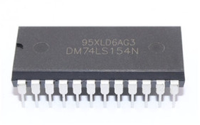 SN74LS154N 74LS154 DIP-24 直插宽体 4线到16线解码器/解复用器