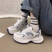 老爹鞋 夏季 女新款 爆款 鞋 子女2025爆款 百搭厚底透气网面运动情侣鞋