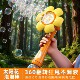 向日葵全自动六色花泡泡机花洒泡泡枪电动摆地摊跨境礼品儿童玩具