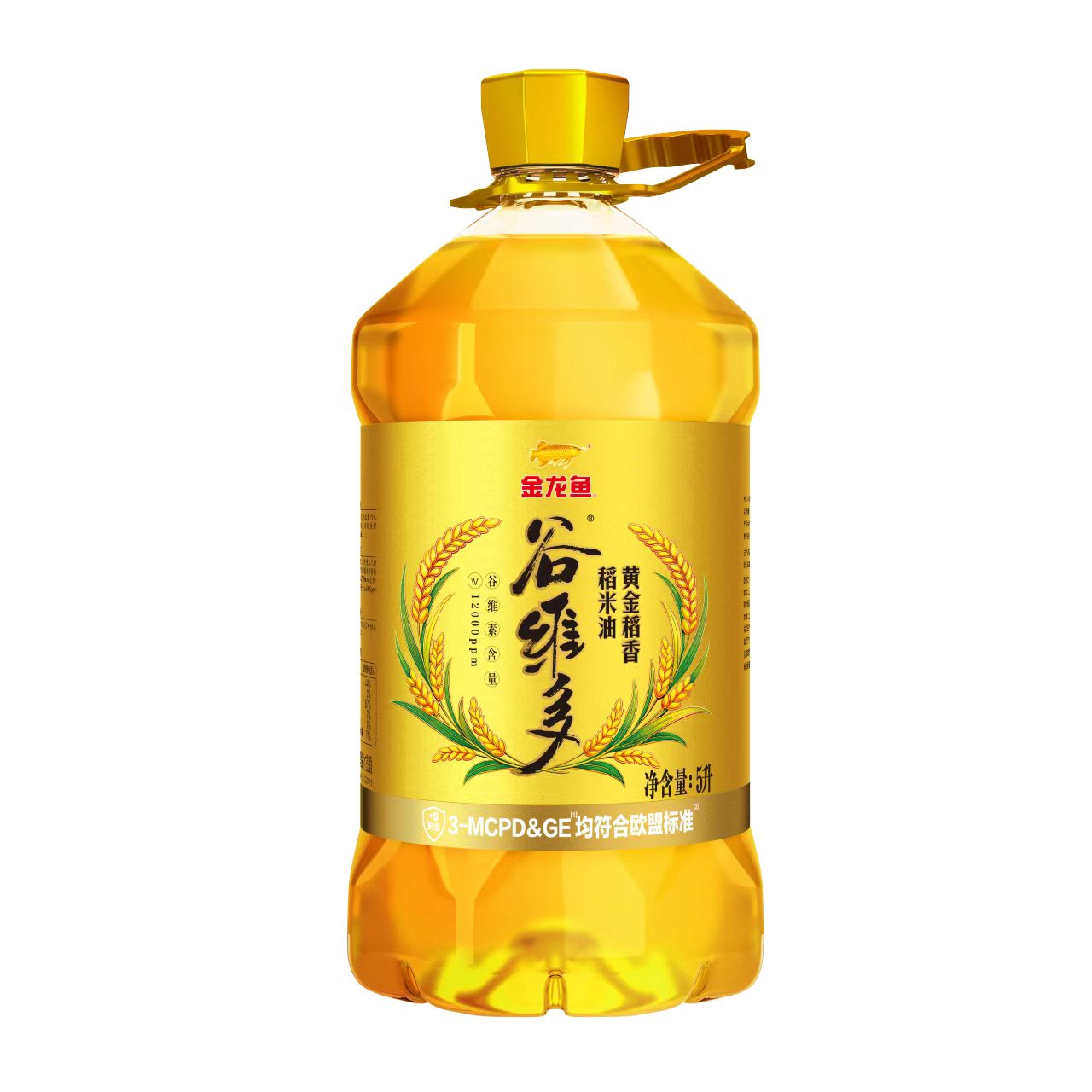 金龙鱼谷维多黄金稻香稻米油5L