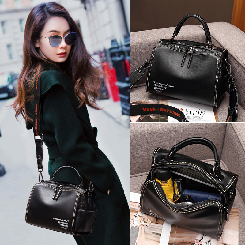 包包女2020新款夏季时尚百搭大气波士顿女包大容量单肩斜挎手提包