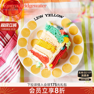 Emma Bridgewater狮子黄配色8.5英寸餐盘釉下彩新emmabrigewater