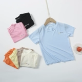 2022 Новая модель 咅sleeve Футболка с клеветой и тонкой шелковой скандием животные детские слова.