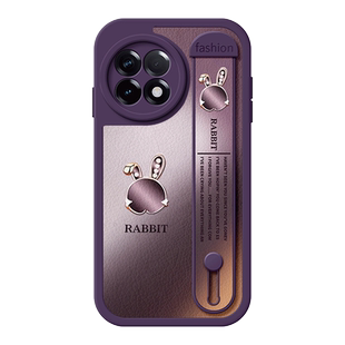 适用一加ACE5至尊版手机壳ACE3皮纹13渐变12紫色Ace2小兔子ACEPro腕带支架Ace竞速版V新11R保护套Pro防摔女款