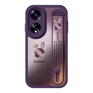 适用OPPOA98手机壳oppo新款A1渐变A97小兔子A58X紫色K12腕带K11X支架A96保护A92S套A2m女A95防摔A3Pro硅胶A55